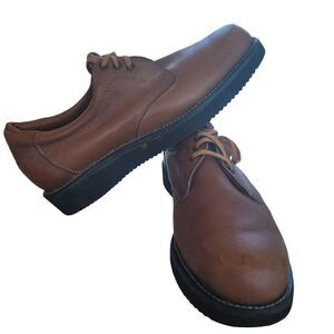 𝅺MASON Brown Tan Construction Work Shoe Size 7.5 Men's